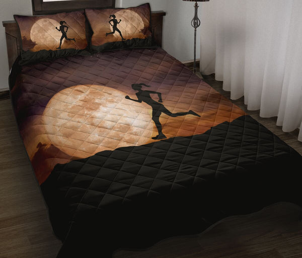 Running With Moon - Bed Set - Love Quilt Bedding Set