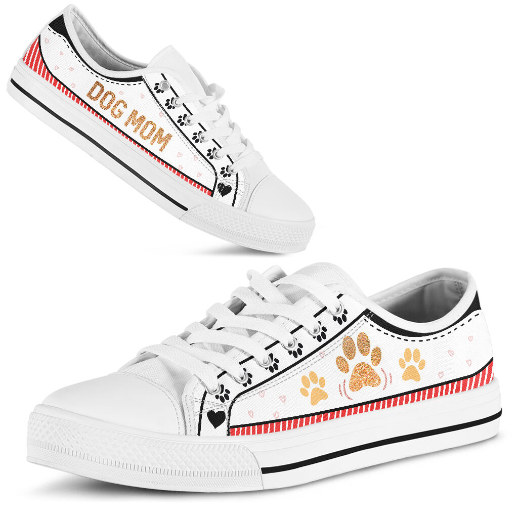Cute Dog Mom - Low Top Shoe - Love Love Top Shoes