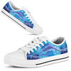 Dolphin Art Painting - Low Top Shoe - Love Low Top Shoes