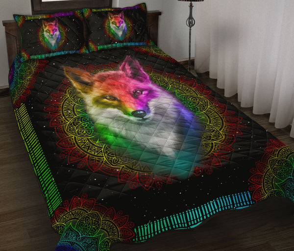 Quilt Bed Set - Colorful - Fox 76 - Love Quilt Bedding Set