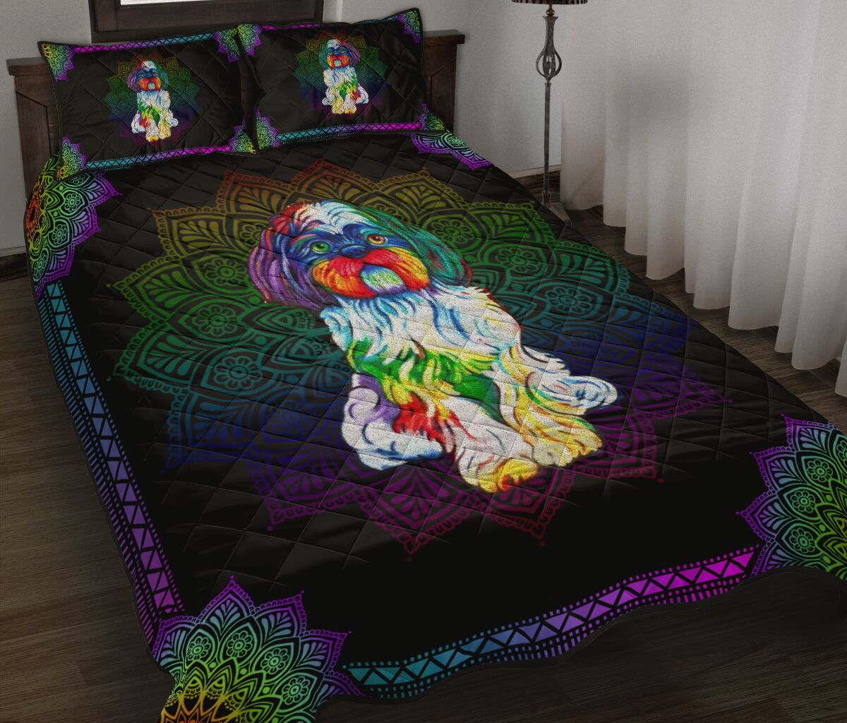 Quilt Bed Set - Yorkie 95 - Love Quilt Bedding Set