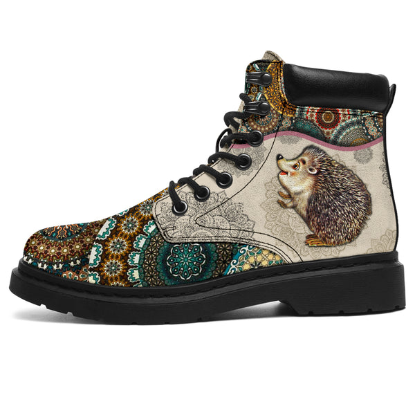 Hedgehog - Vintage Mandala Asboot Sky - Love All Season Boots