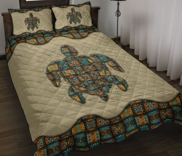 Quilt Bed Set - Mandala - Turtle 72 - Love Quilt Bedding Set