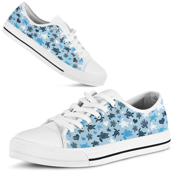 Turtle Heart Colors Low Top -  Shoes