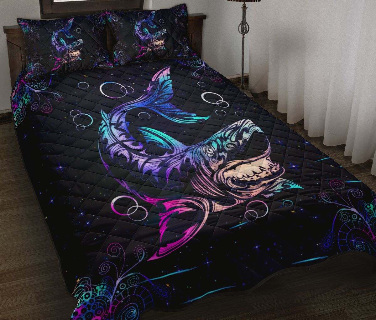 Shark Quilt Bed Set 8- Love Quilt Bedding Set