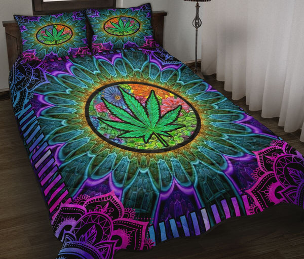 Sunflower Cannabis - Bed Set - Love Quilt Bedding Set