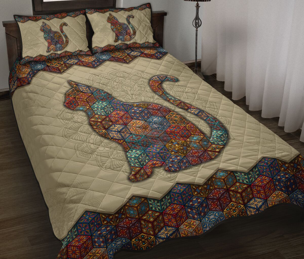 Quilt Bed Set - Mandala - Cat 1 - Love Quilt Bedding Set