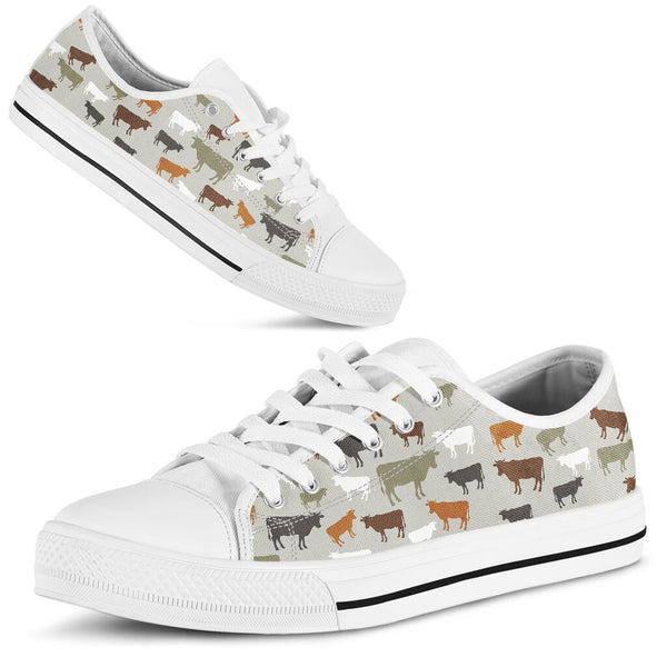 Cow Low Top Shoe - Love Love Top Shoes