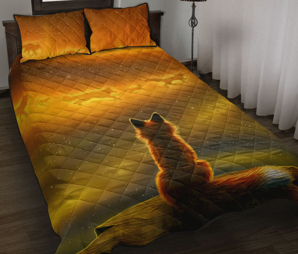 Fox Quilt Bed Set 43 - Love Quilt Bedding Set