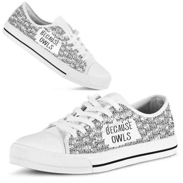 Because Owls Low Top Shoes