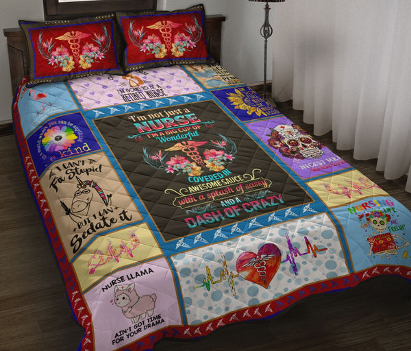 Nurse Dash Of Crazy - Bed Set - Love Quilt Bedding Set