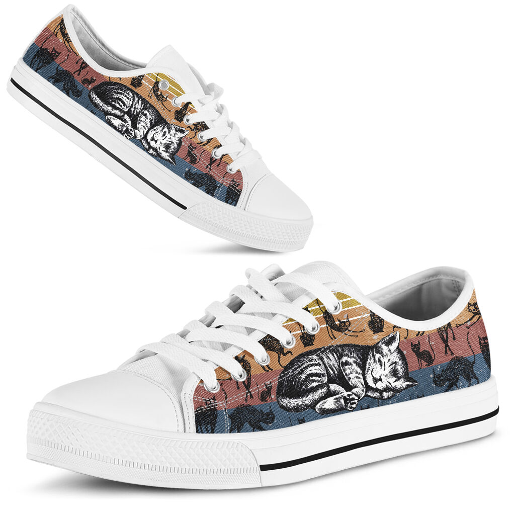 Low Top - Cat - Vintage Shoe - Love Love Top Shoes