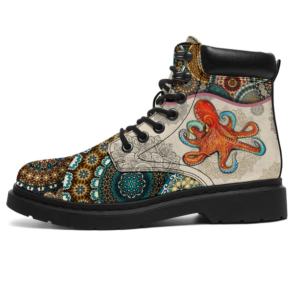 Octopus - Vintage Mandala Asboot - Love All Season Boots