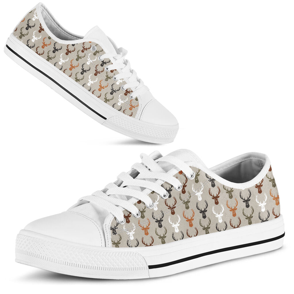 Deer Pattern Low Top Shoes