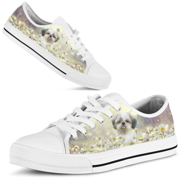 Shih Tzu Daisy - Low Top Shoe - Love Low Top Shoes