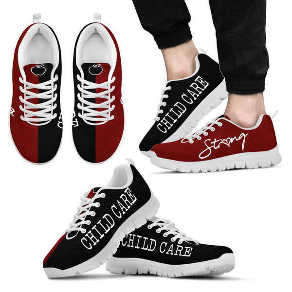 Child Care Strong Marron Black Sneakers, Runnin- Love Sneakers