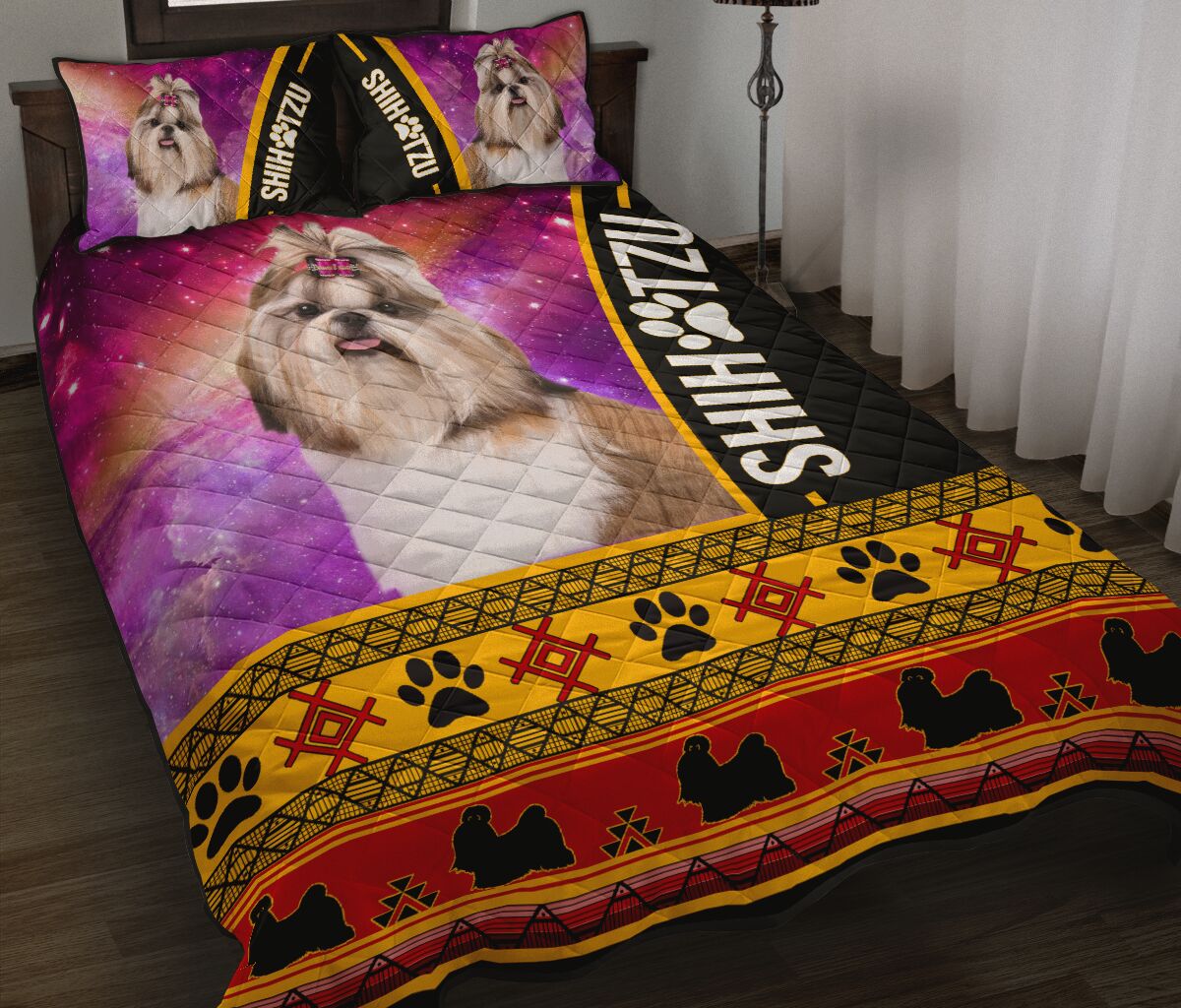 Shih Tzu Native - Bed Set - Love Quilt Bedding Set