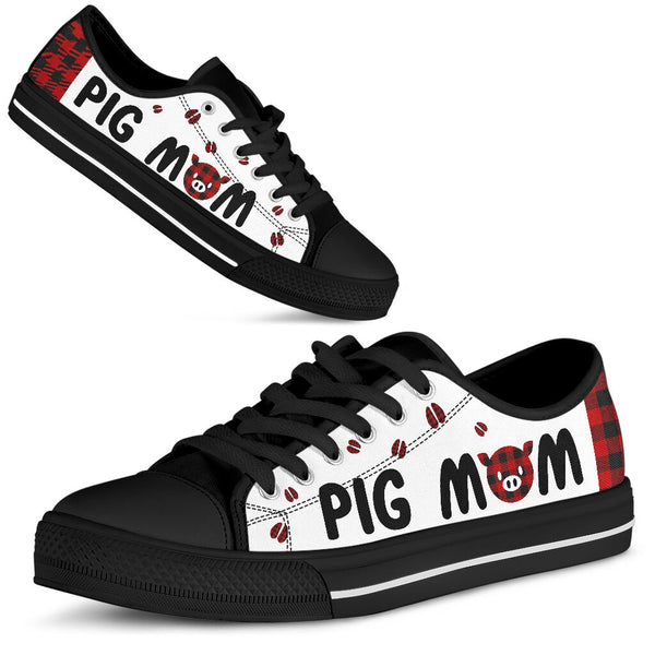 Pig Mom Paid Low Top  Shoes