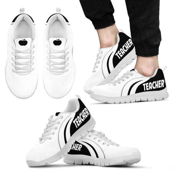 Teacher Vt White Black Shoes Sneakers, Running Shoes, Shoes For Women, Shoes For Men, Custo- Love Sneakers