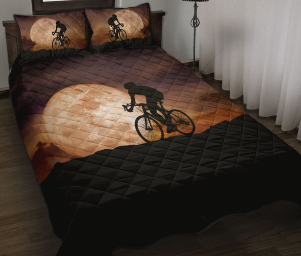 Cycling With Moon - Bed Set - Love Quilt Bedding Set