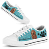 Dachshund And Dog Paw - Low Top Shoe - Love Love Top Shoes