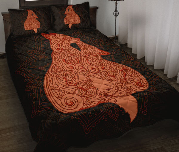 Fox Quilt Bed Set 10 - Love Quilt Bedding Set