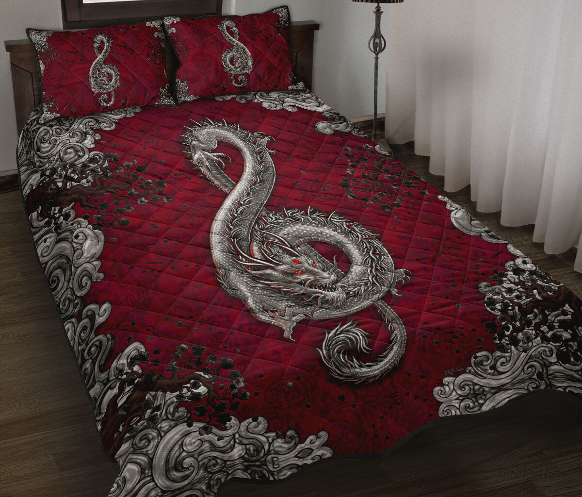Dragon Art Style Quilt Bed Set 8669579