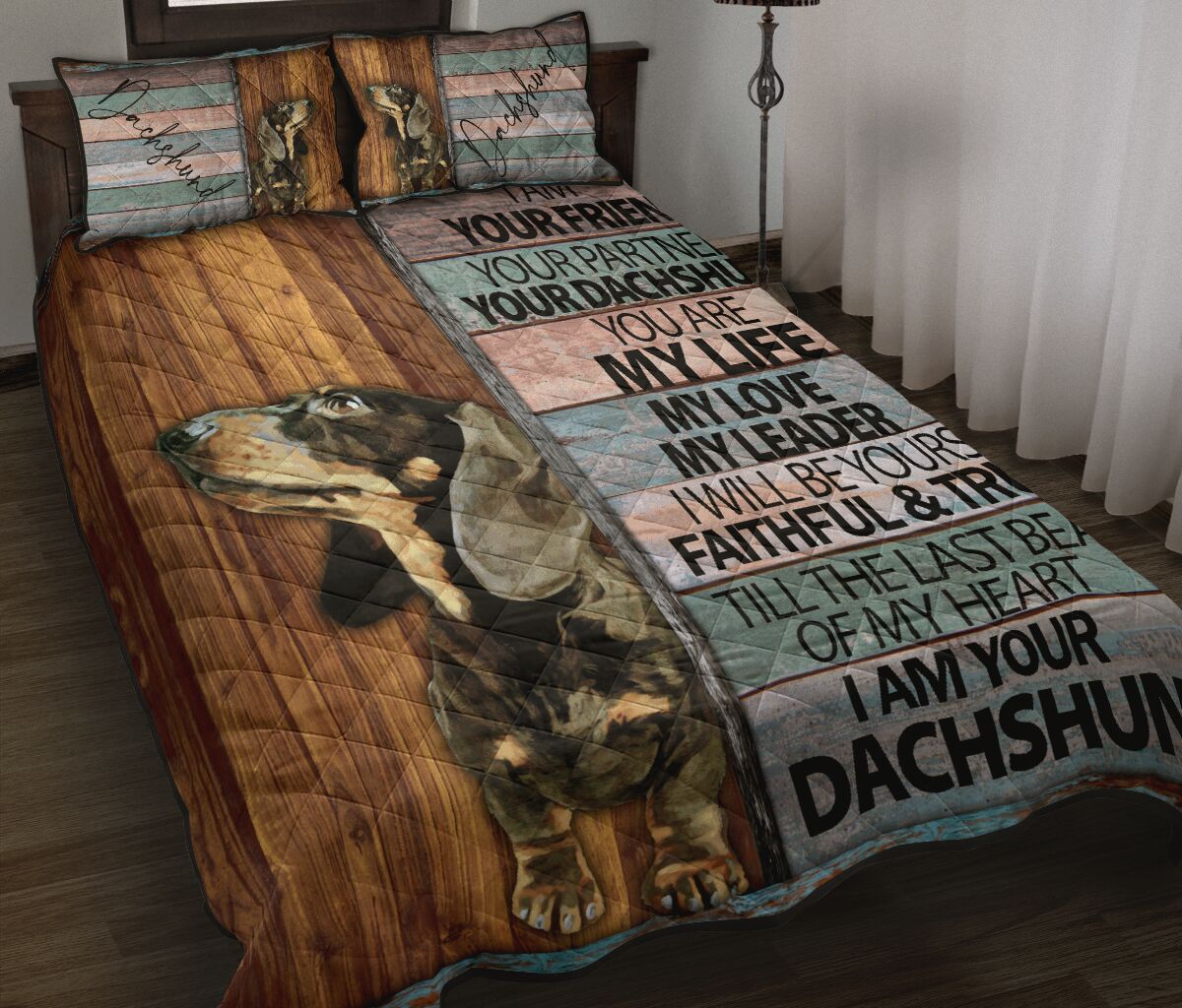 Dachshund Your Friend - Bed Set - Love Quilt Bedding Set
