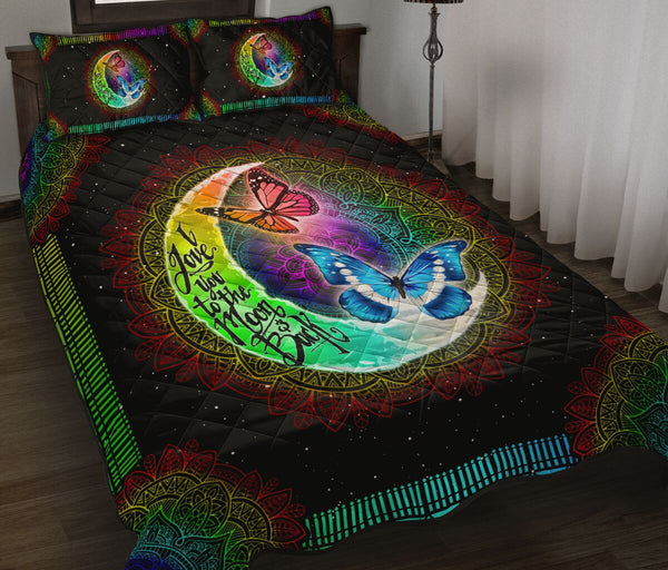 Quilt Bed Set - Butterfly - Rainbow 88 - Love Quilt Bedding Set