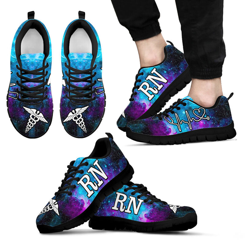 Rn Galaxy Shoes Sneakers, Running Shoes, Shoes For Women, Shoes For Men, Custom Shoes, L- Love Sneakers