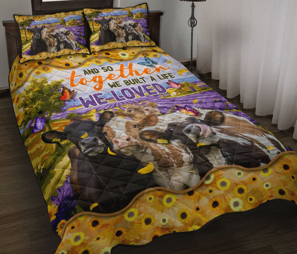 Farmer - Cow - Quilt Bed Set 21 - Love Quilt Bedding Set