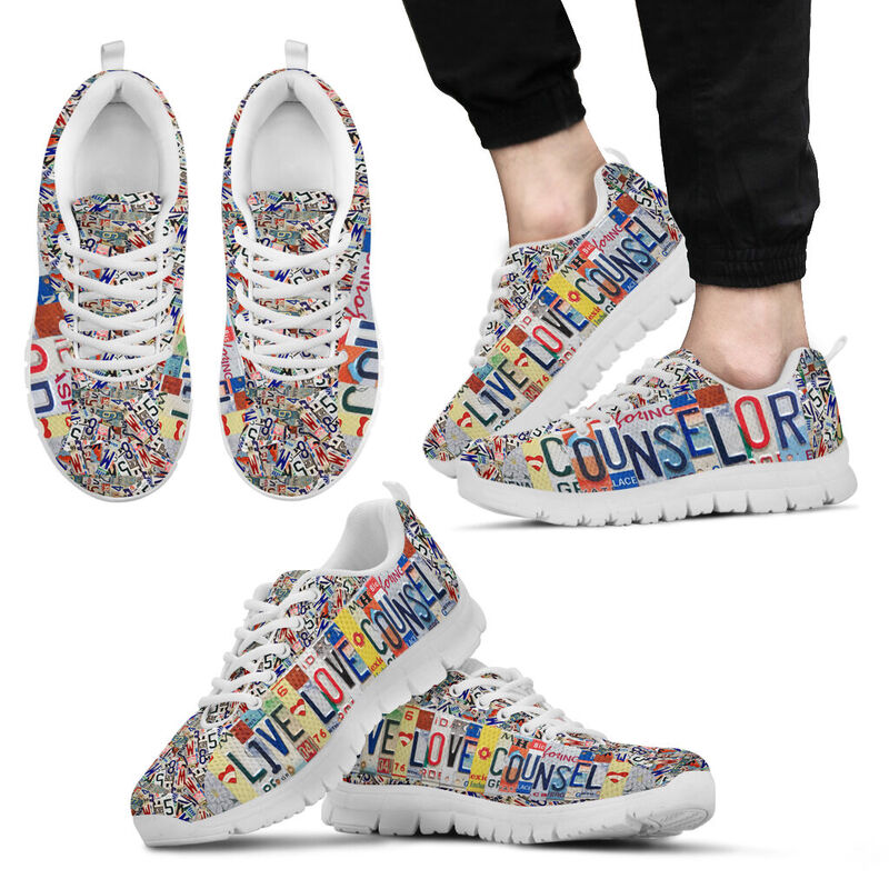 Counselor Live Love License Plates Sneakers, Running - Love Sneakers