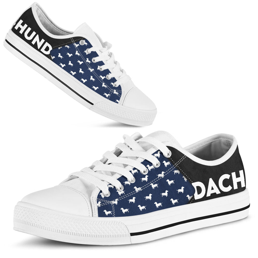 Dachshund Text - Low Top Shoe - Love Love Top Shoes