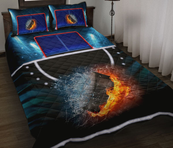 Hockey Fire Water - Quilt Bed Set - Love Quilt Bedding Set