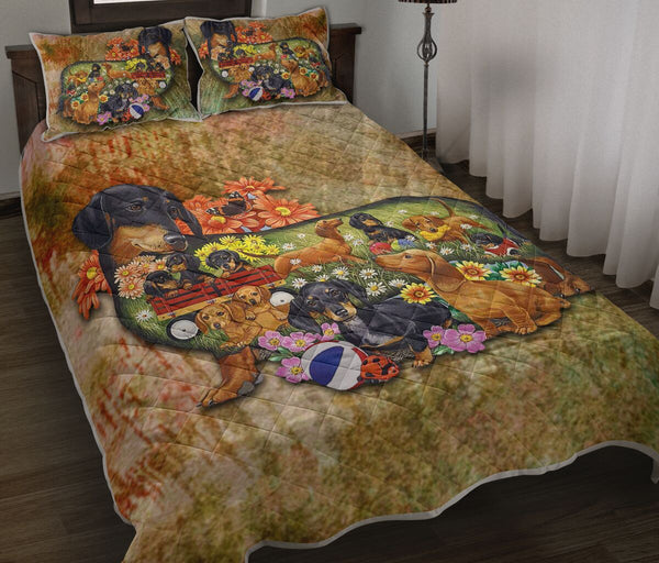 Dachshund Mom - Bed Set - Love Quilt Bedding Set