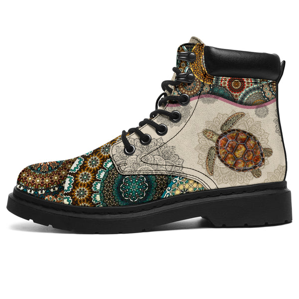 Turtle - Vintage Mandala Asboot - Love All Season Boots