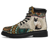 Siamese Cat - Vintage Mandala Asboot Sky - Love All Season Boots