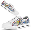 Butterfly Lady License Plates Low Top Shoes