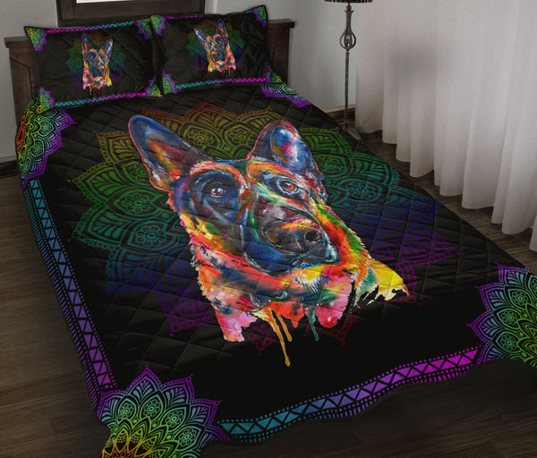 Quilt Bed Set - German Shepherd 25 - Love Quilt Bedding Set