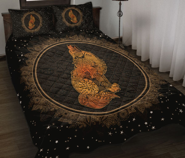 Quilt Bed Set - Wolf 2 - Love Quilt Bedding Set