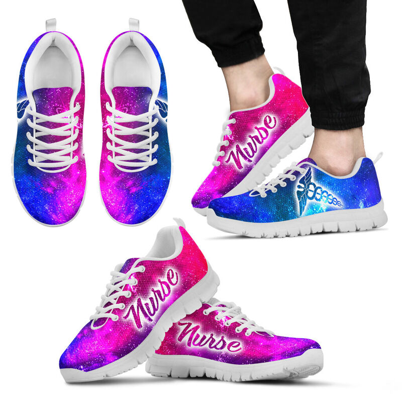 Nurse Galaxy2 Neon Kd Sneakers, Running Shoes, Shoes For Women, Shoes For Men, Custom Shoes,- Love Sneakers