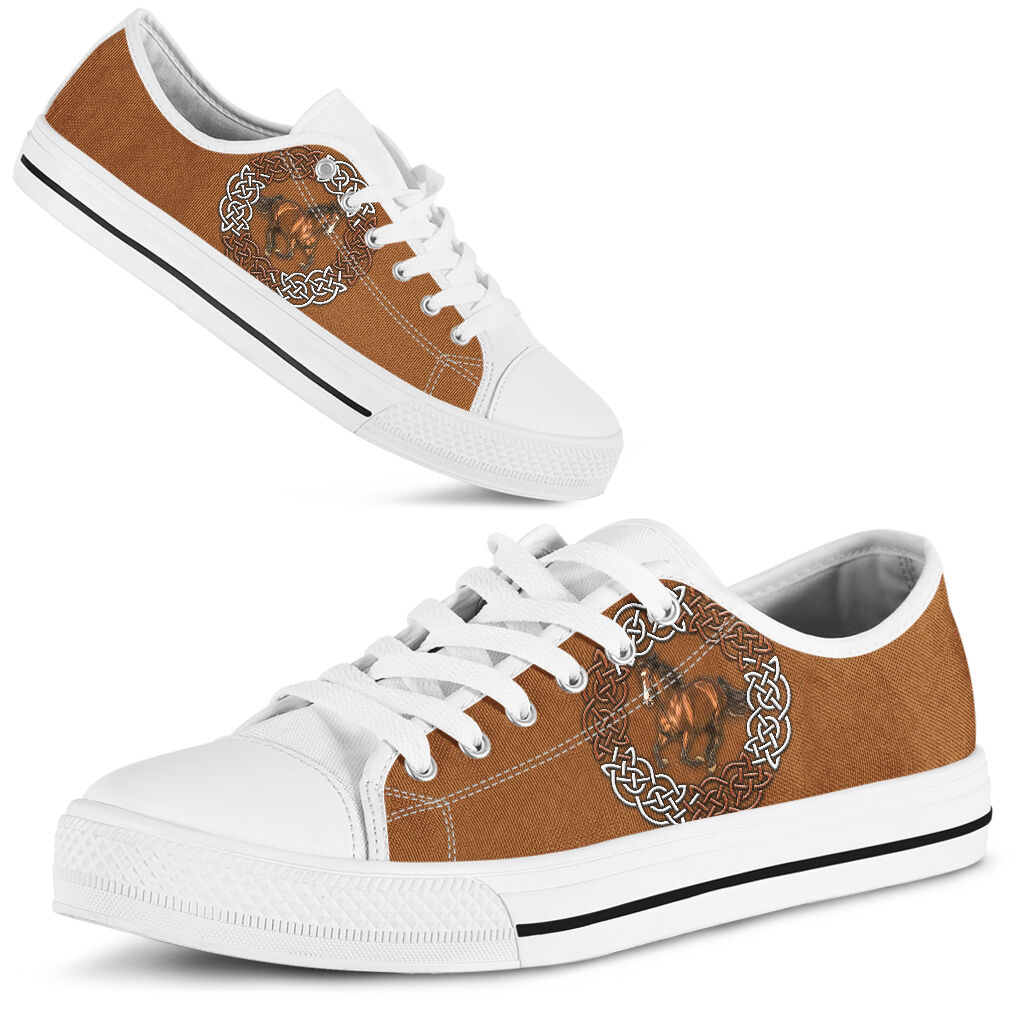 Horse Celtic Knot Pt Low Top  Shoes