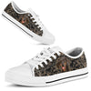 Dachshund Flower Gold - Low Top Shoe - Love Love Top Shoes