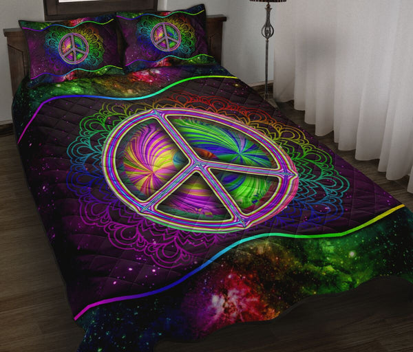 Quilt Bed Set - Hippie 86 - Love Quilt Bedding Set