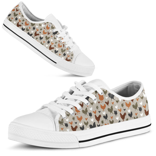 Chicken Pattern Low Top Shoes