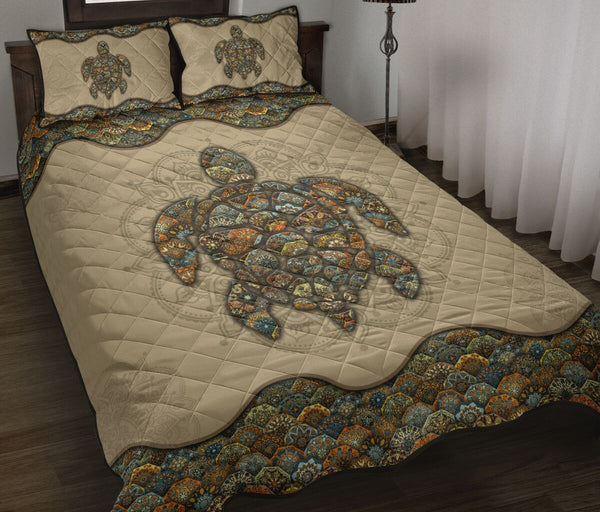 Quilt Bed Set - Mandala - Turtle 98 - Love Quilt Bedding Set