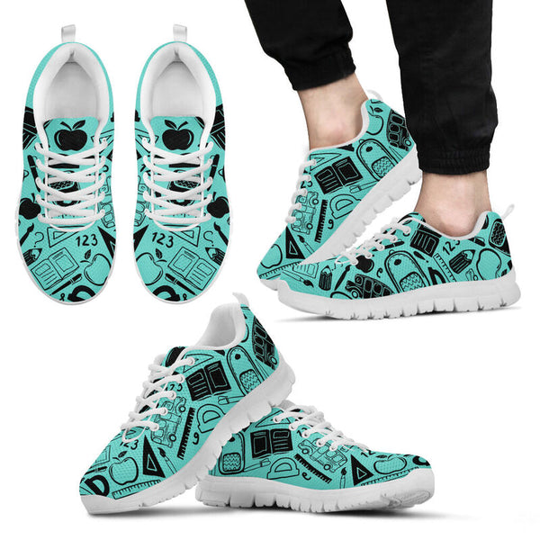 Teacher Drawing Sneakers, Running Shoes, Shoes For Women, Shoes For Men, Custom Shoes, L- Love Sneakers