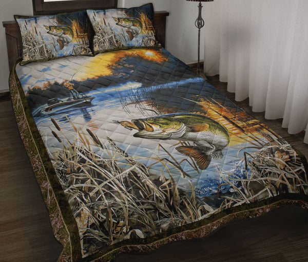 Fishing - Quilt Bed Set 4 - Love Quilt Bedding Set