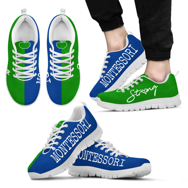 Montessori Strong Blue Green Kd Sneakers, Running Shoes, Shoes For Women, Shoes For Men, Cu- Love Sneakers