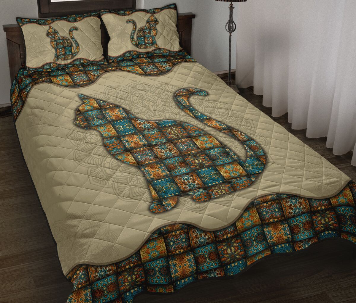 Quilt Bed Set - Mandala - Cat 21 - Love Quilt Bedding Set